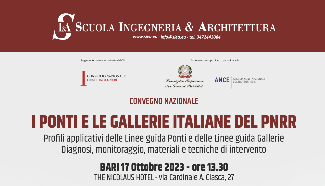 I ponti e le gallerie italiane del Pnrr’